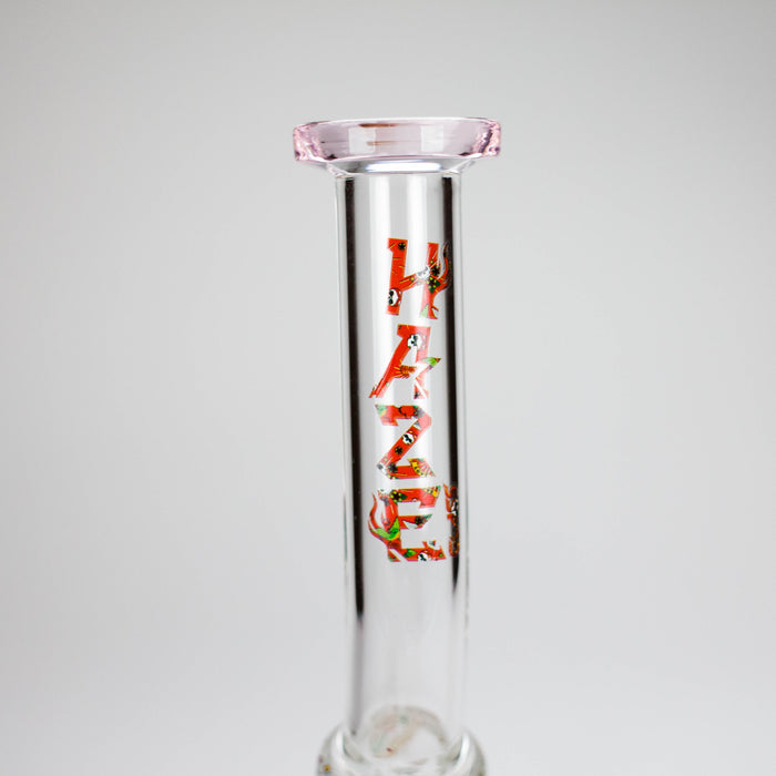 Haze | 10″ Skull & Red Roses Glass Bong – Pink (Mini-S) Glass Bong Canadian Distributor