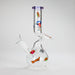 Haze | 9″ Zong Glass Bong with Color Lip – Purple (Mini-W) Glass Bong Canadian Distributor