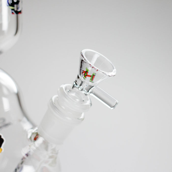 Haze | 9″ Zong Glass Bong with Color Lip – Purple (Mini-W) Glass Bong Canadian Distributor