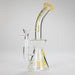 Haze | 8.5″ Weed Leaf Bent Neck Glass Bong – Jade Yellow (Mini-E) Glass Bong Canadian Distributor