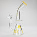 Haze | 8.5″ Weed Leaf Bent Neck Glass Bong – Jade Yellow (Mini-E) Glass Bong Canadian Distributor