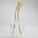 Haze | 8.5″ Weed Leaf Bent Neck Glass Bong – Jade Yellow (Mini-E) Glass Bong Canadian Distributor
