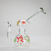 Haze | 4″ Mini Flower Bubble Glass Bong – Charcoal Black (Mini-F) Glass Bong Canadian Distributor