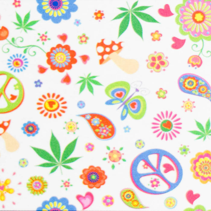 Haze | 4″ Mini Flower Bubble Glass Bong – Charcoal Black (Mini-F) Glass Bong Canadian Distributor