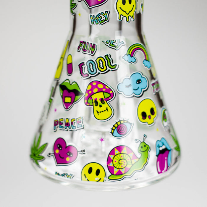 Haze | 7″ Skull Glass Bubbler – Charcoal Black (Mini-H) Glass Bong Canadian Distributor