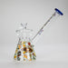 Haze | 8″ Gambling Glass Bubbler – Blue (Mini-I) Glass Bong Canadian Distributor