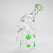 Haze | 8″ Trippy Bubble Dab Rig – Green (Mini-J) Glass Bong Canadian Distributor