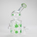 Haze | 8″ Trippy Bubble Dab Rig – Green (Mini-J) Glass Bong Canadian Distributor