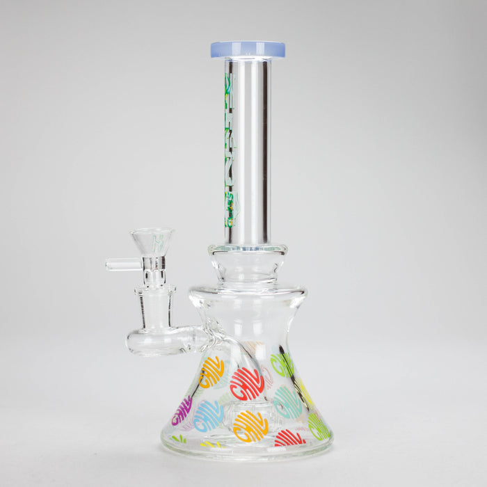 Haze | 8.5″ Colorful Chill Rig – Jade Blue (Mini-K) Glass Bong Canadian Distributor