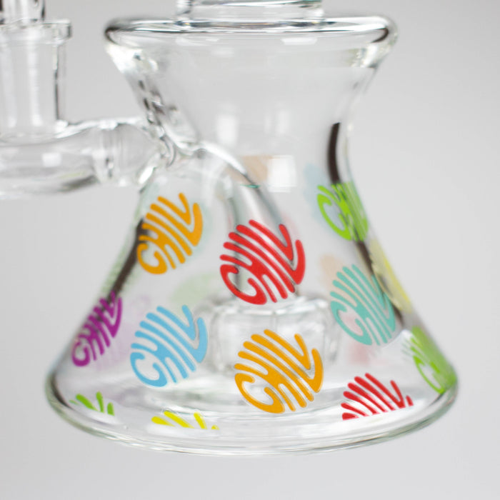 Haze | 8.5″ Colorful Chill Rig – Jade Blue (Mini-K) Glass Bong Canadian Distributor