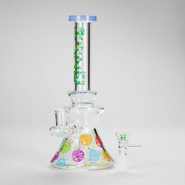 Haze | 8.5″ Colorful Chill Rig – Jade Blue (Mini-K) Glass Bong Canadian Distributor