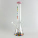 Wellcann | 17" Thickened Base Psychedelic Beaker Glass Bong Glass Bong Super Supplys Inc