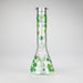 10" Lucky Clover Glass Beaker Bong – 14mm Bowl Joint Glass Bong 777 Smoke