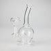 7" Solid Color Electroplate Glass Bong – 14mm Bowl Joint Glass Bong 777 Smoke Clear