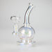 7" Solid Color Electroplate Glass Bong – 14mm Bowl Joint Glass Bong 777 Smoke Rainbow