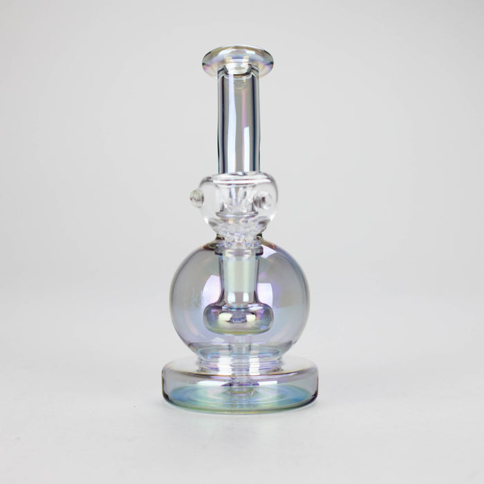 7" Solid Color Electroplate Glass Bong – 14mm Bowl Joint Glass Bong 777 Smoke
