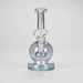 7" Solid Color Electroplate Glass Bong – 14mm Bowl Joint Glass Bong 777 Smoke