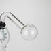 6" Flat Mush Mix Sticker Glass Oil Burner Pipe – Unique Double Bubble Design Glass Rig RMG WHOLESALE