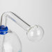 6" Mushroom Mix Sticker Glass Oil Burner Pipe – Unique Borosilicate Dome Design Glass Rig RMG WHOLESALE
