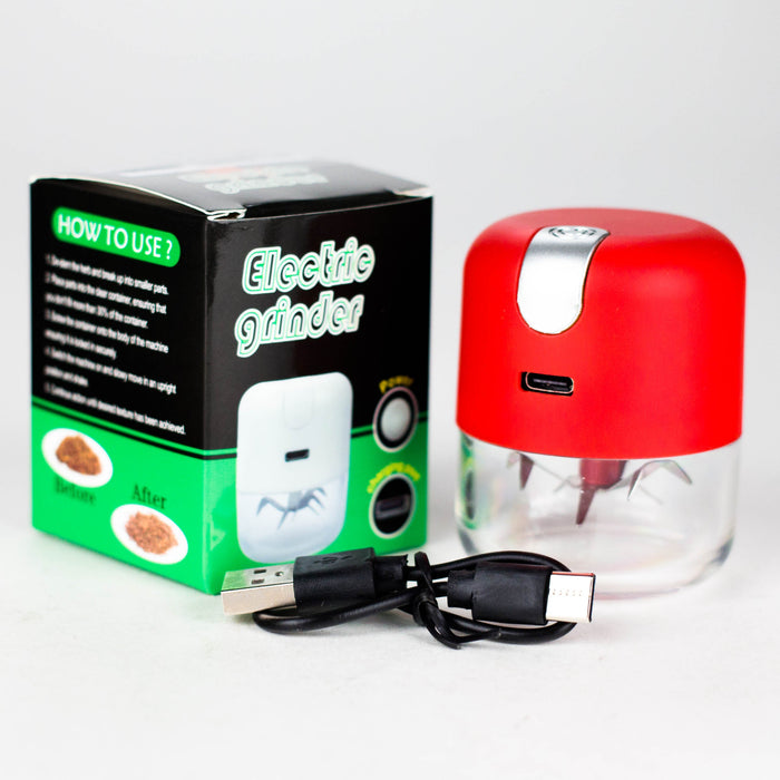 Electric Metal Grinder with USB Charging Cable – Portable, Powerful, and Easy to Use Electronic Grinder 777 Smoke