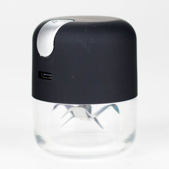 Electric Metal Grinder with USB Charging Cable – Portable, Powerful, and Easy to Use Electronic Grinder 777 Smoke Black