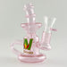 Wellcann | 5” Recycler Dab Rig – Circ Perc Glass Bong Super Supplys Inc Pink
