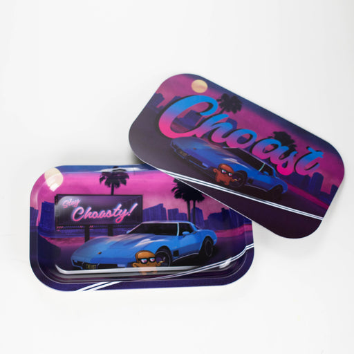 Choast Rolls | "Miami Vice" Rolling Tray + Magnetic Lid Tray Choast