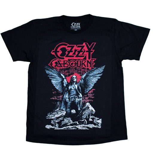 Ozzy Osbourne | “Angel Wings” Short Sleeve Men’s Black T-Shirt – Officially Licensed Rock Band Tee Short Sleeve Philcos Medium