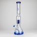 Genie | 17.5" 10-Arm 9mm Colored Bottom Glass Bong [GE4180] Glass Bong ONE Blue