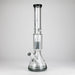 Genie | 17.5" 10-Arm 9mm Colored Bottom Glass Bong [GE4180] Glass Bong ONE Light Black (Gray)