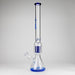 Genie | 24" 12-Arm 9mm Colored Bottom Glass Water Bong [F7-004-1] Glass Bong ONE