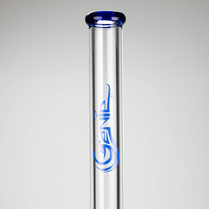 Genie | 24" 12-Arm 9mm Colored Bottom Glass Water Bong [F7-004-1] Glass Bong ONE