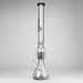 Genie | 24" 12-Arm 9mm Colored Bottom Glass Water Bong [F7-004-1] Glass Bong ONE Light Black (Gray)