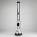 Genie | 24" 12-Arm 9mm Colored Bottom Glass Water Bong [F7-004-1] Glass Bong ONE Black