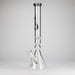 Genie | 19.5" 9mm Curved Shaft Glass Beaker Bong [F7-002-1] Glass Bong ONE Black
