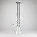 Genie | 19.5" 9mm Curved Shaft Glass Beaker Bong [F7-002-1] Glass Bong ONE