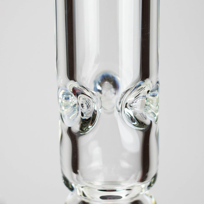 Genie | 19.5" 9mm Curved Shaft Glass Beaker Bong [F7-002-1] Glass Bong ONE