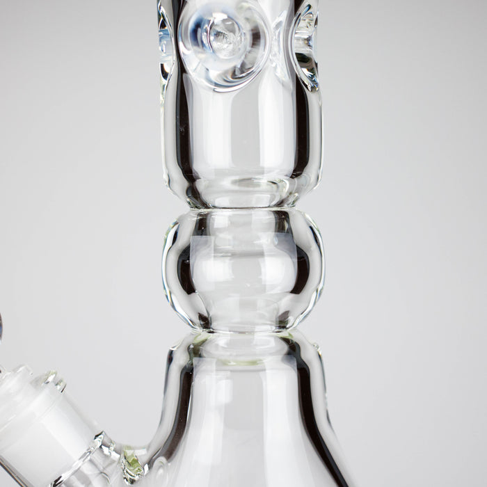 Genie | 19.5" 9mm Curved Shaft Glass Beaker Bong [F7-002-1] Glass Bong ONE