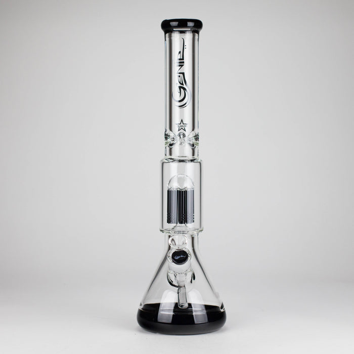 Genie | 17.5" 10-Arm 9mm Colored Bottom Glass Bong [GE4180] Glass Bong ONE