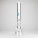 Genie | 19.5" 9mm Curved Shaft Glass Beaker Bong [F7-002-1] Glass Bong ONE Teal