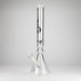 Genie | 19.5" 9mm Curved Shaft Glass Beaker Bong [F7-002-1] Glass Bong ONE White