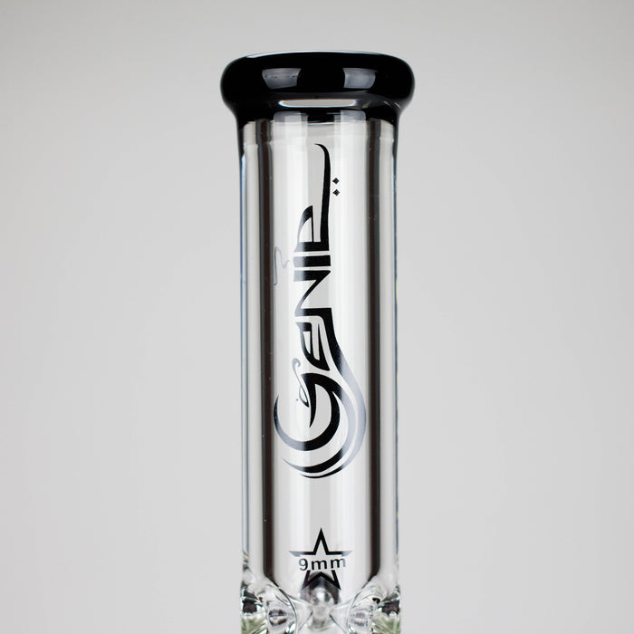 Genie | 17.5" 10-Arm 9mm Colored Bottom Glass Bong [GE4180] Glass Bong ONE