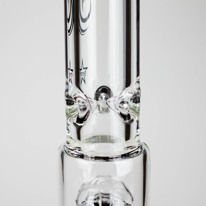 Genie | 17.5" 10-Arm 9mm Colored Bottom Glass Bong [GE4180] Glass Bong ONE