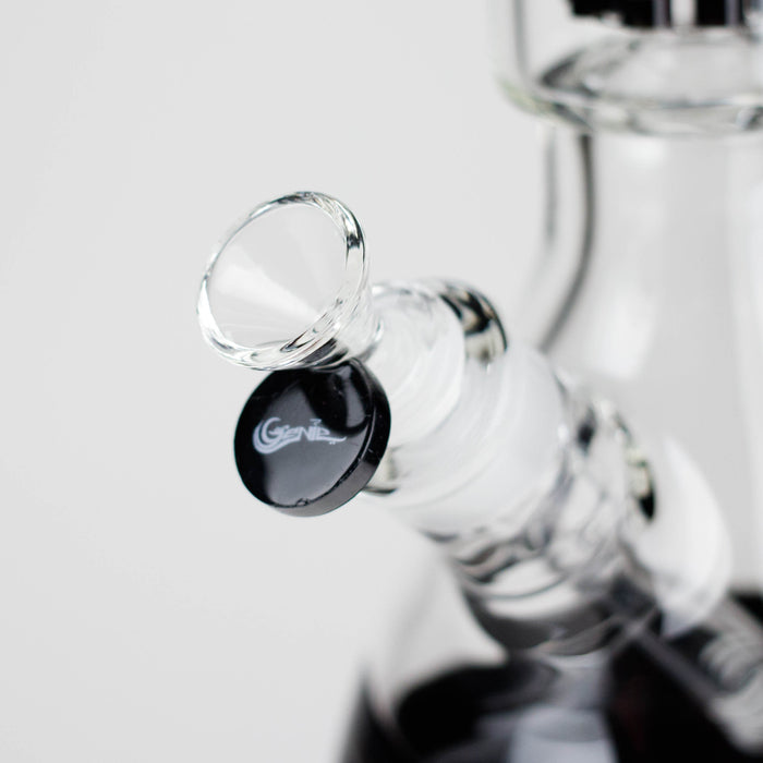 Genie | 17.5" 10-Arm 9mm Colored Bottom Glass Bong [GE4180] Glass Bong ONE