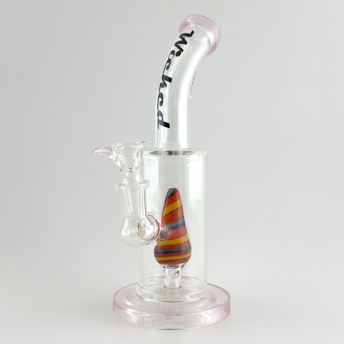 Wicked | 8" Wig-Wag Dome Perc Dab Rig Glass Bong Super Supplys Inc Pink