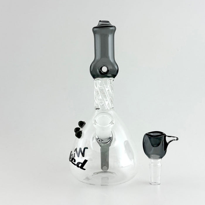 Wicked | 7" Twisted Water Pipe Glass Bong Super Supplys Inc