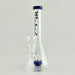 Wicked | 8" Beaker-Style Dab Rig Glass Bong Super Supplys Inc Blue