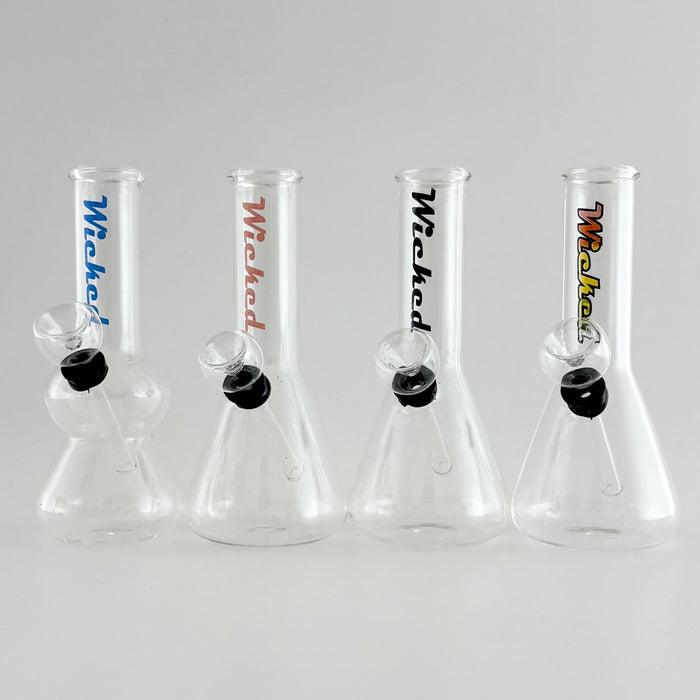 Wicked | 6" Beaker Water Pipe Glass Bong Super Supplys Inc