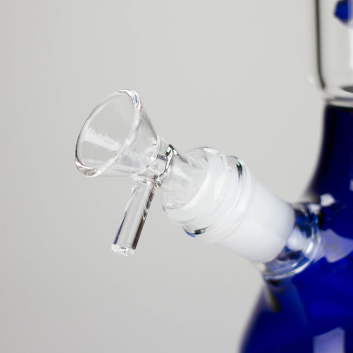 13" Color Accented Glass Water Bong with Coil Percolator & Splash Guard Glass Bong 777 Smoke