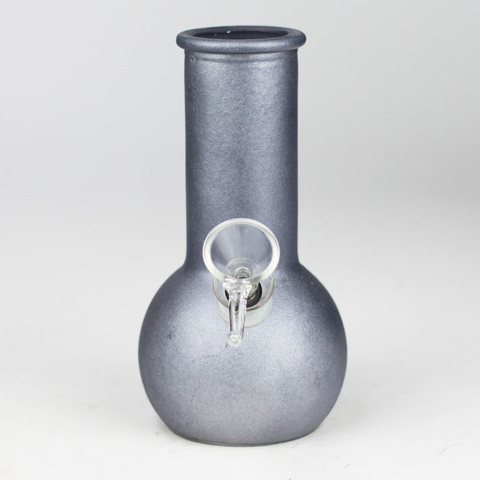 6 " Soft Glass Assorted Colors Glass Bong Super Supplys Inc Gray